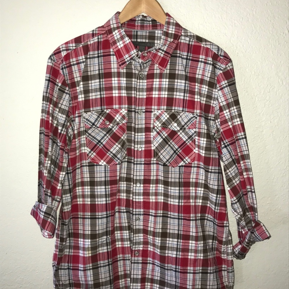 Old Navy Western Pearl Snap Shirt - L